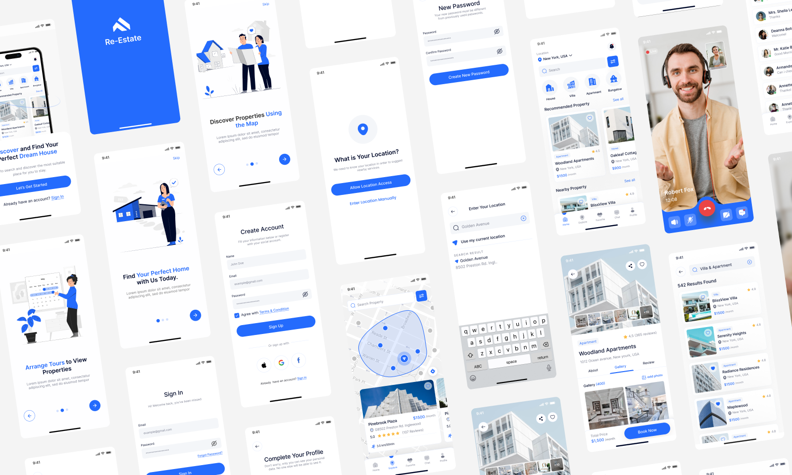 real estate app ui kit