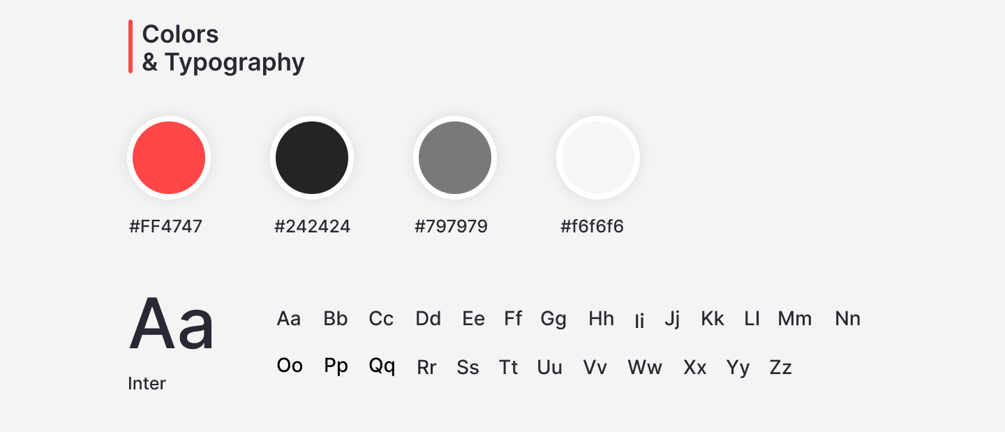 e commerce ui design color palette