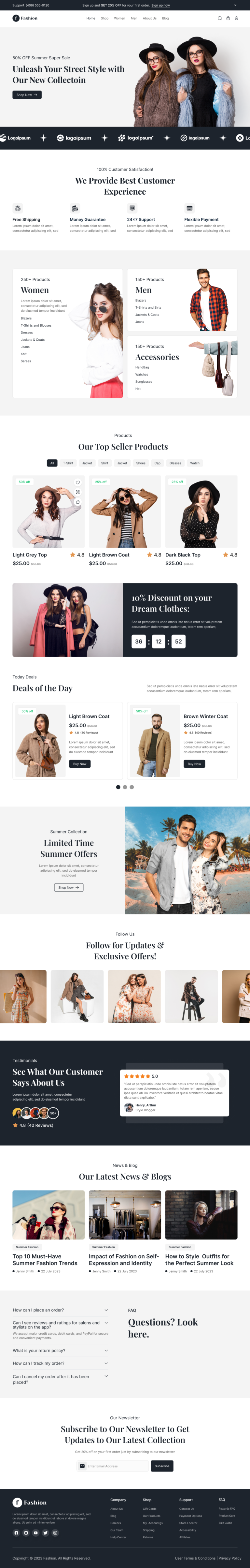 E-commerce Website UI Design [ Figma ] » Insight Lancer