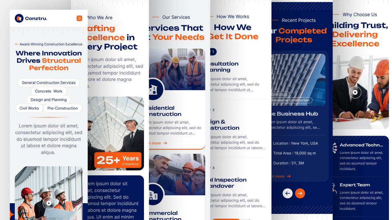 construction website ui ux design thumbnail 3