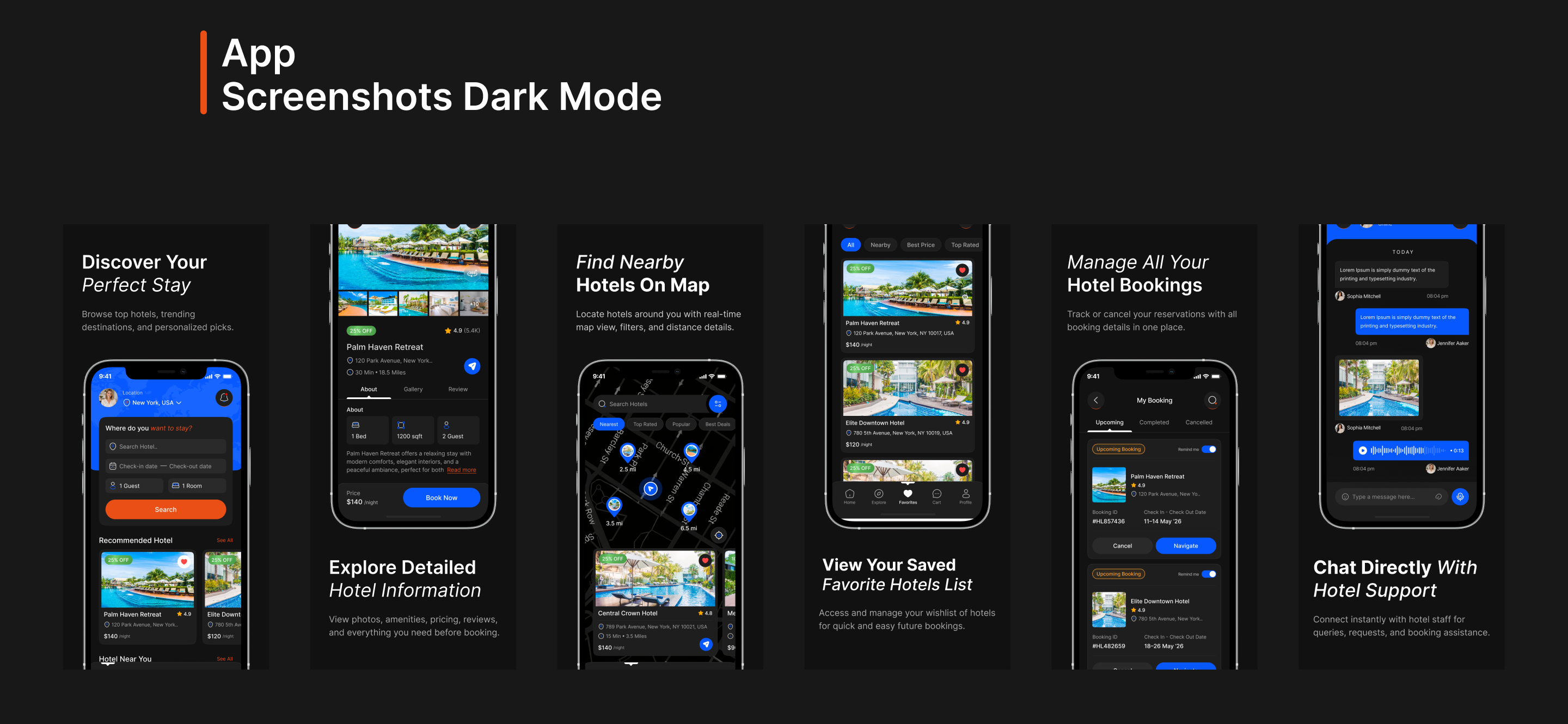 hotel reservation app design
