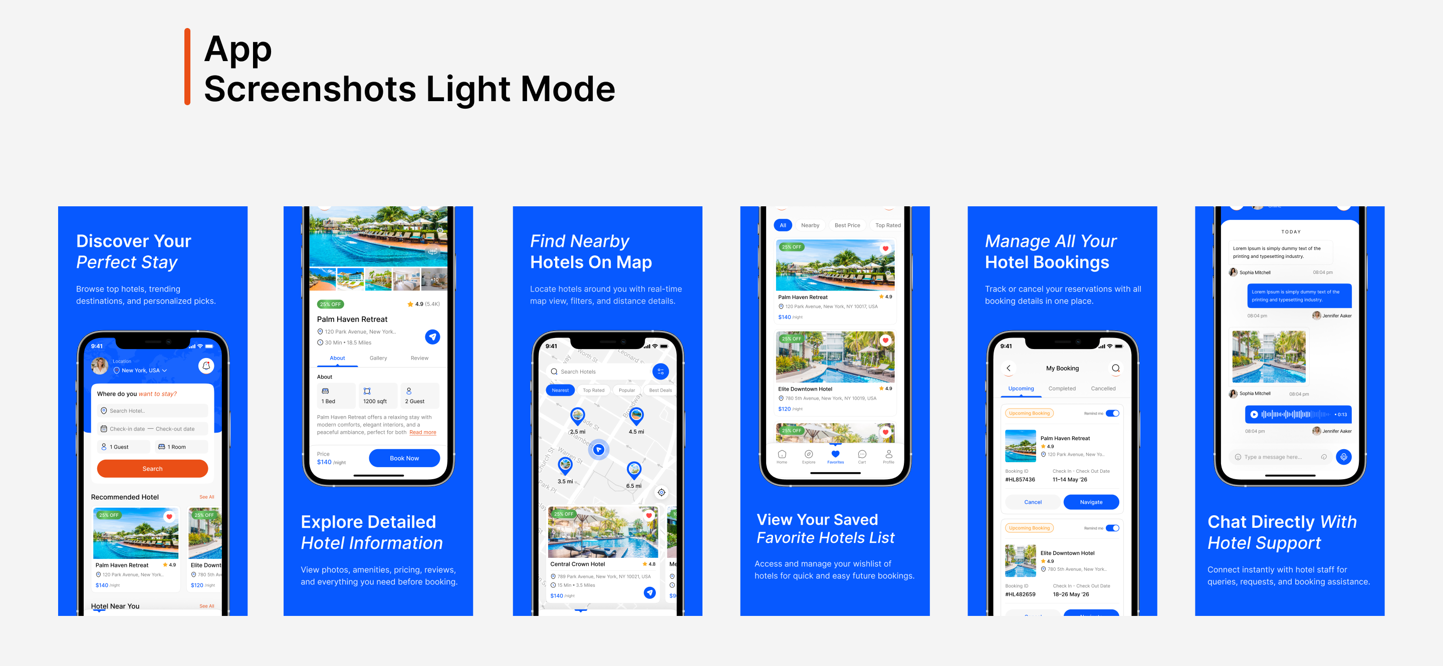 hotel booking mobile app design
