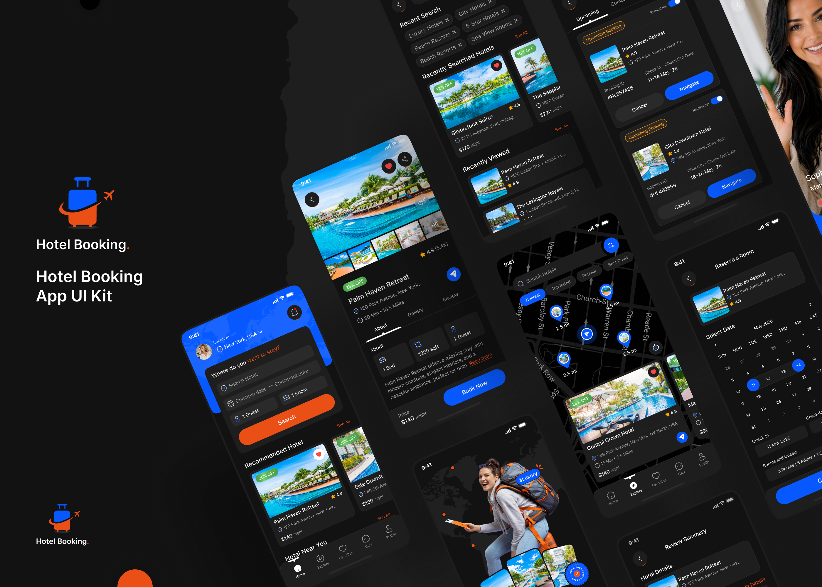 hotel booking mobile app ui design