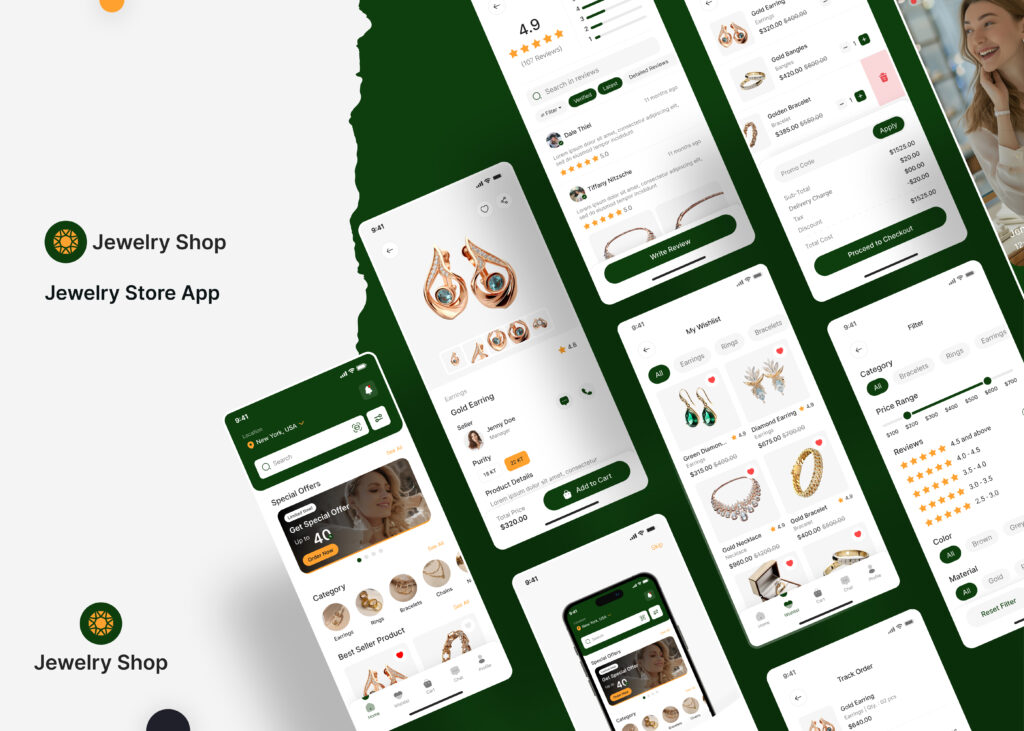 jewelry app design