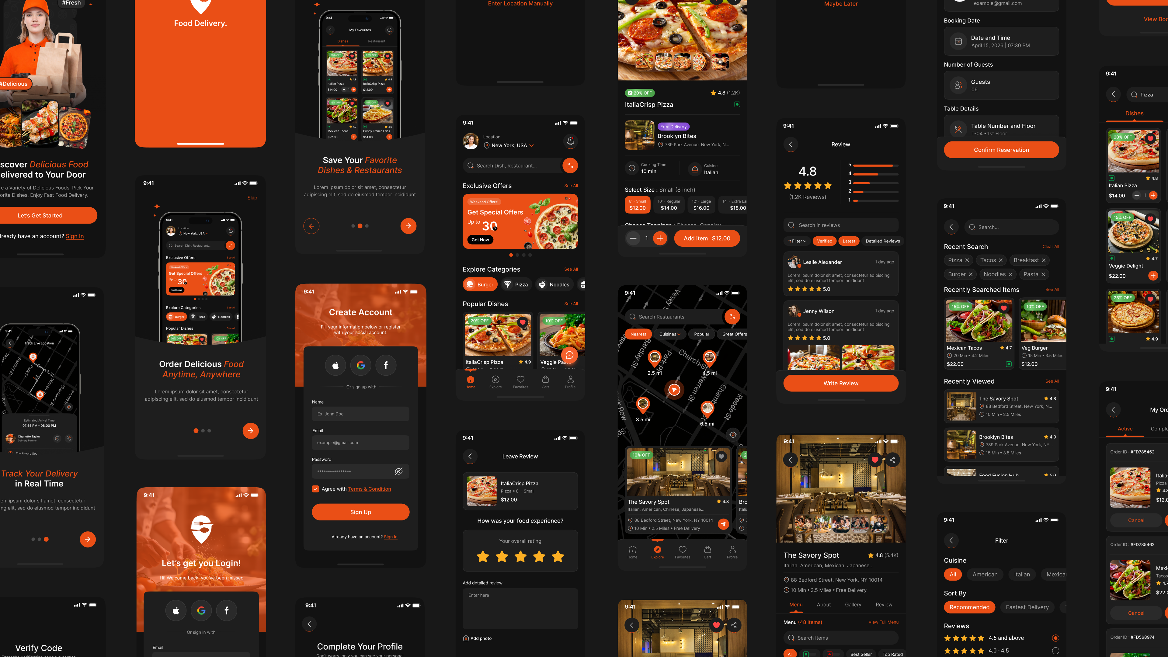 food delivery app figma