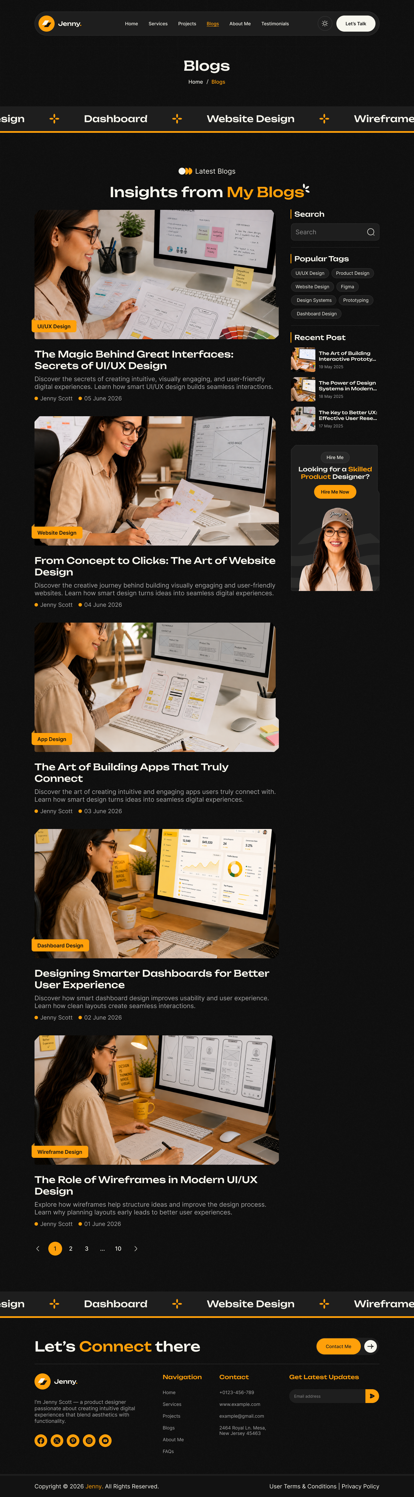 personal portfolio ui ux design