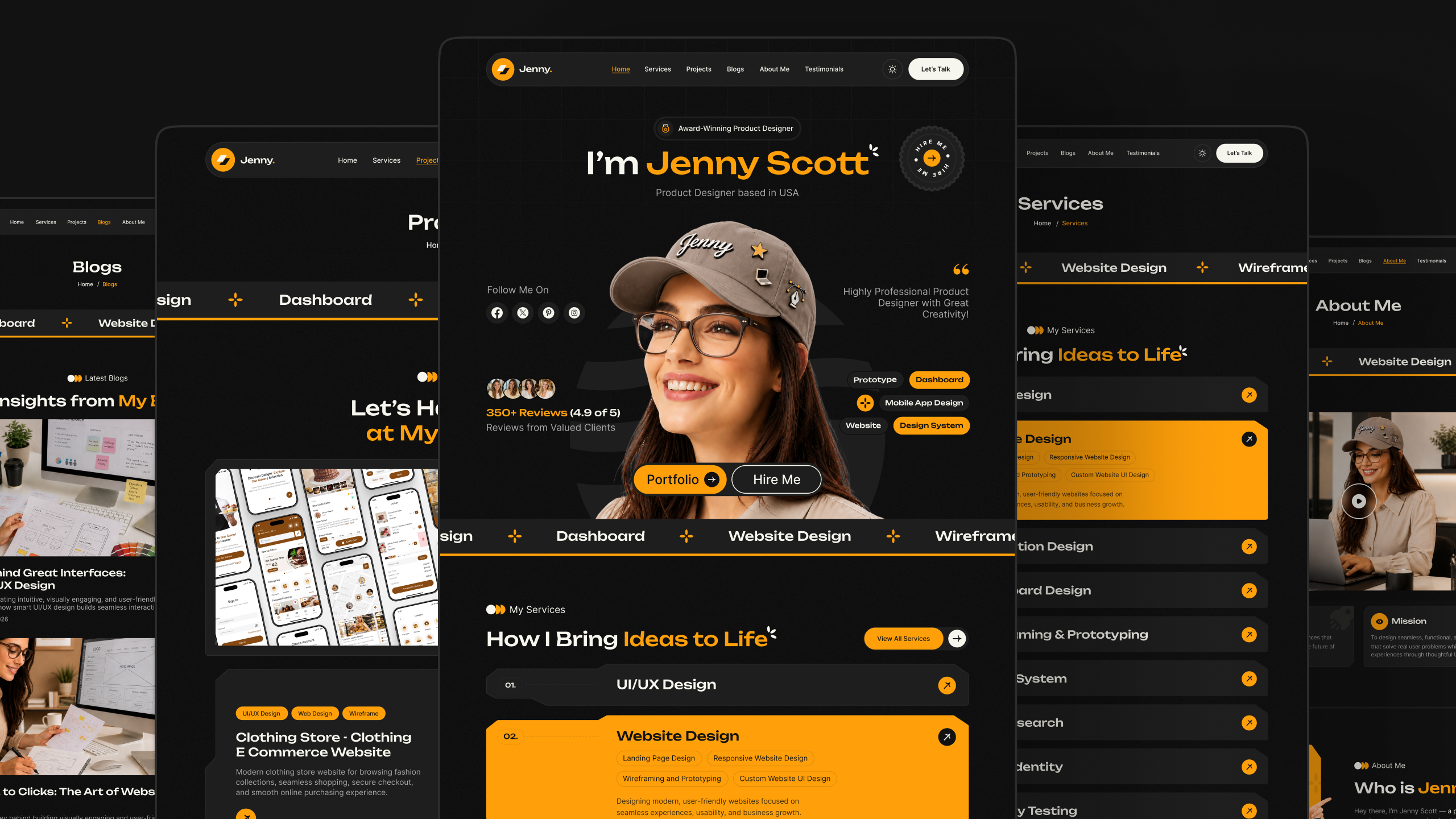 personal portfolio ui ux design