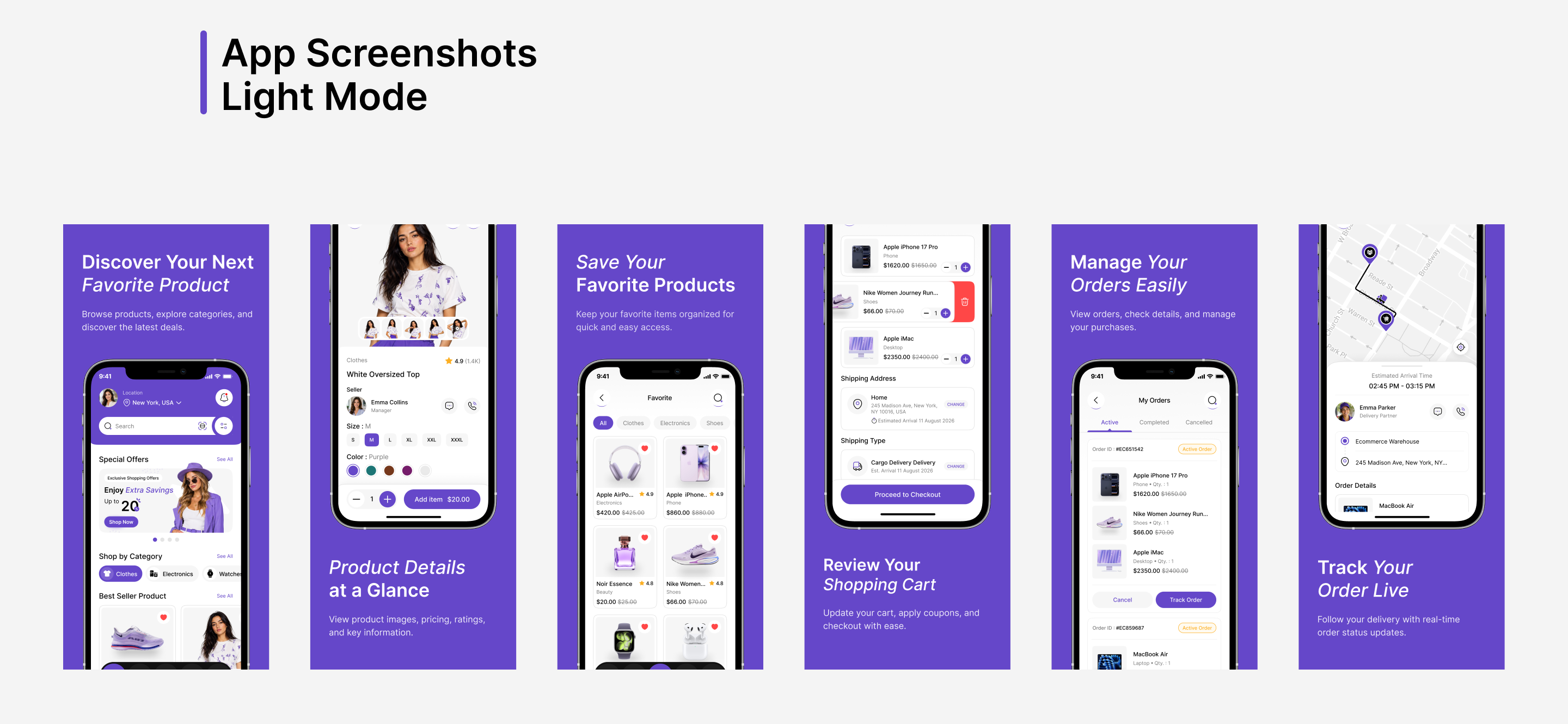 ecommerce mobile ui design