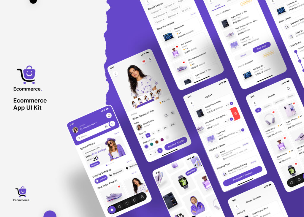 ecommerce app ui Figma