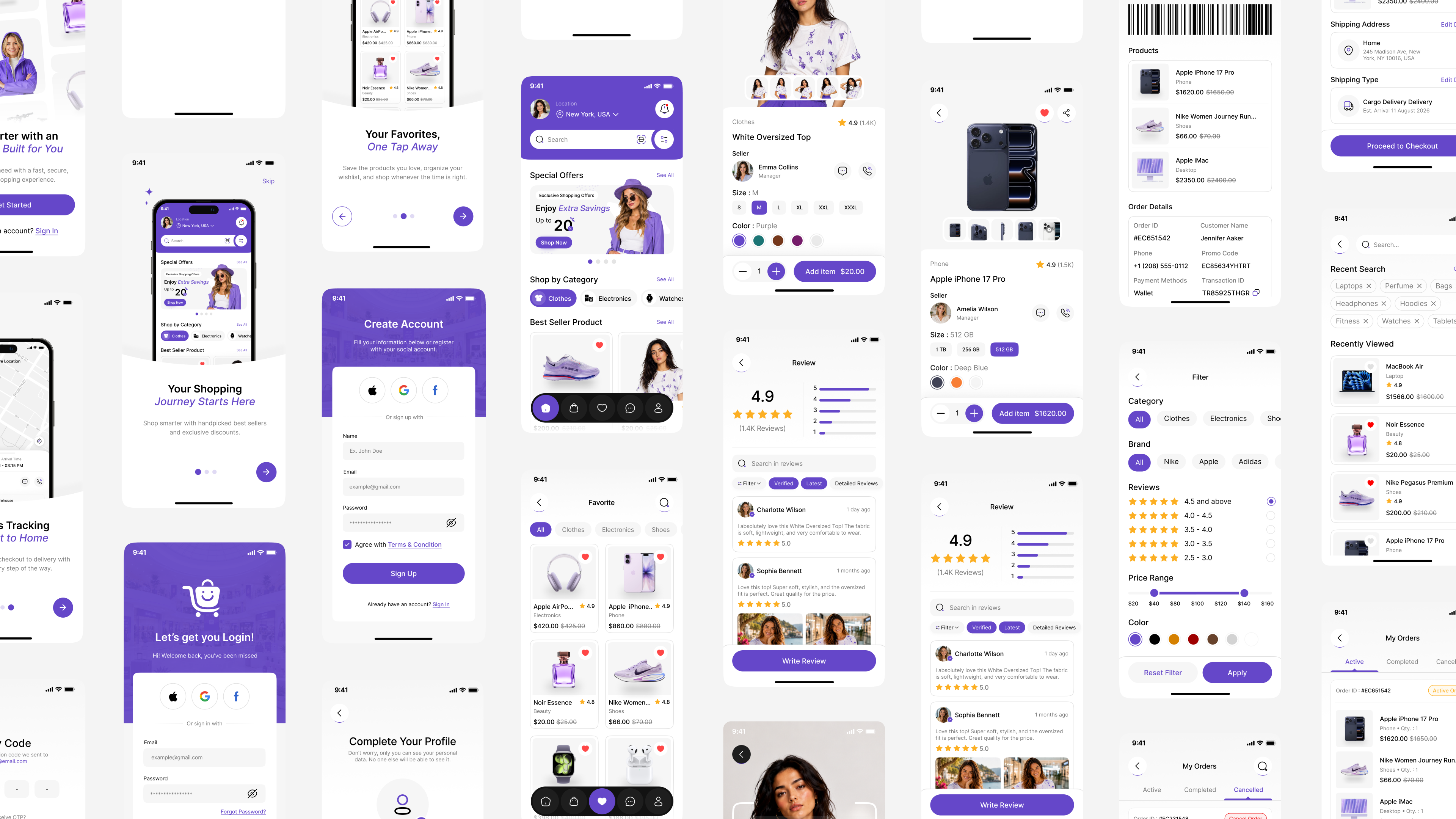 ecommerce app figma design