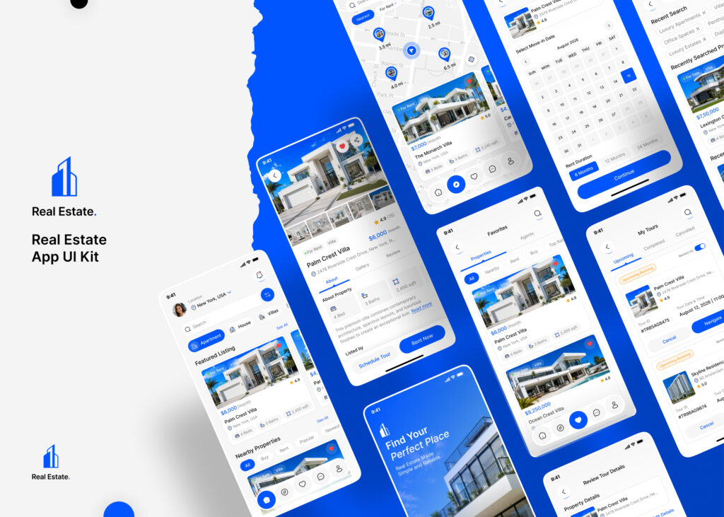 real estate app design