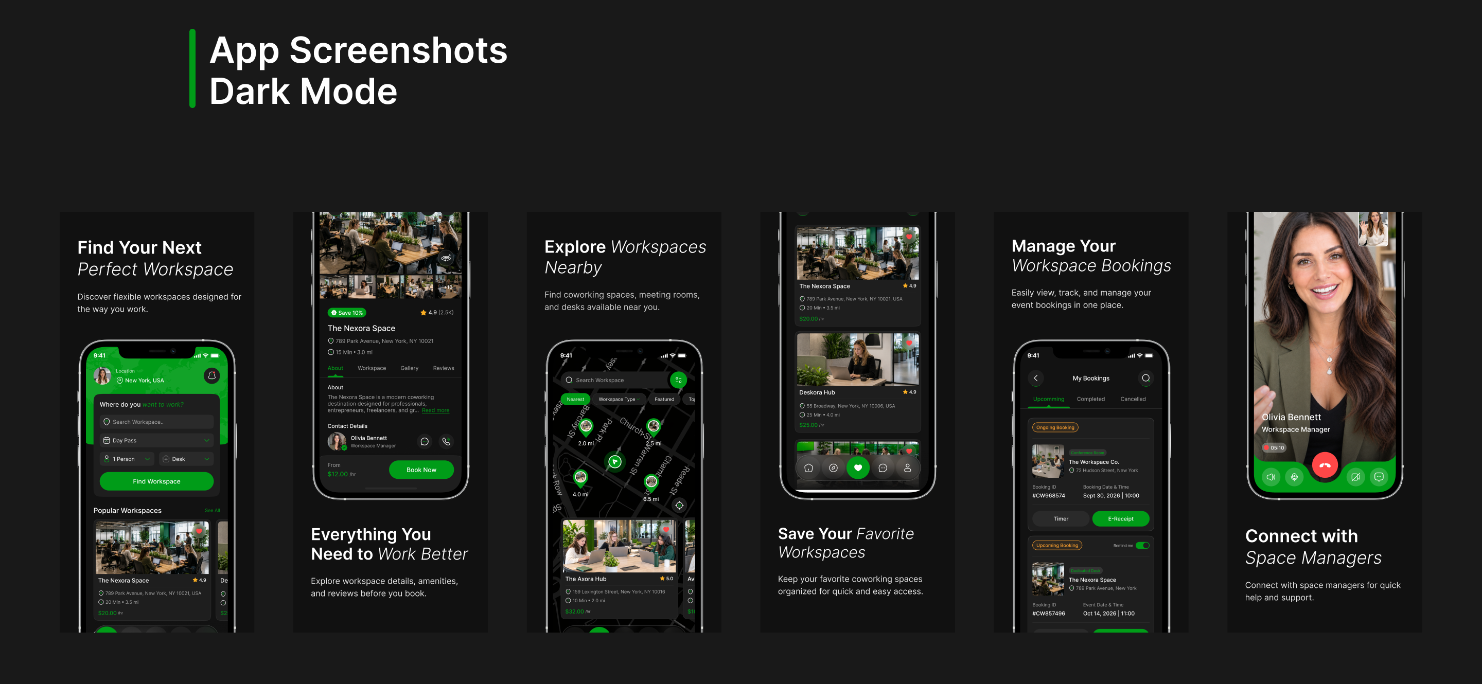 workspace booking app ui design