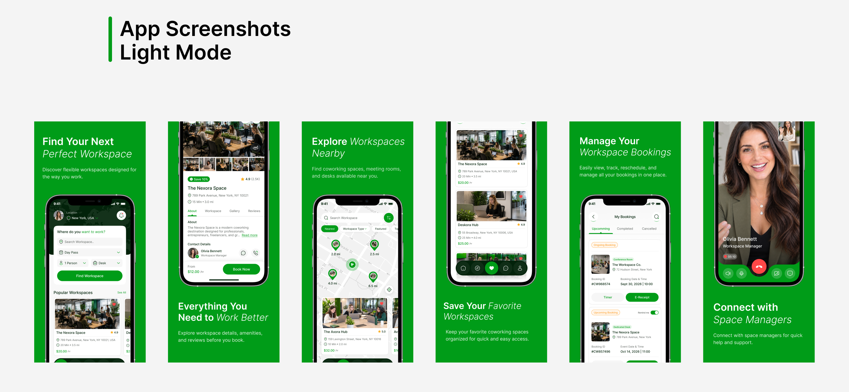 workspace booking app ui design