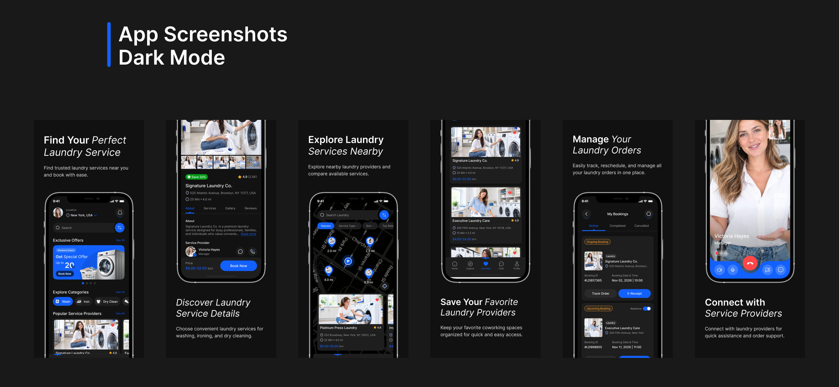 laundry service app design