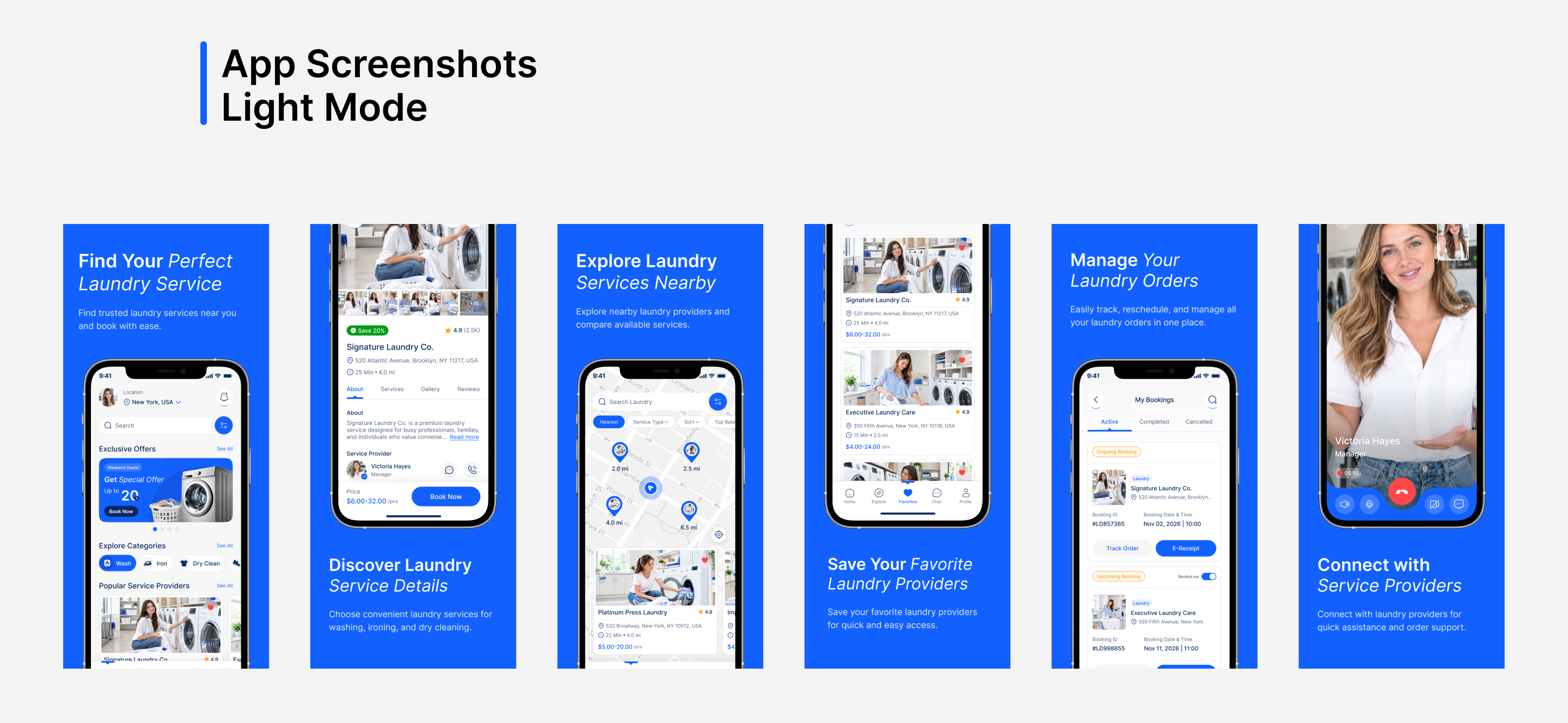 laundy app design figma template